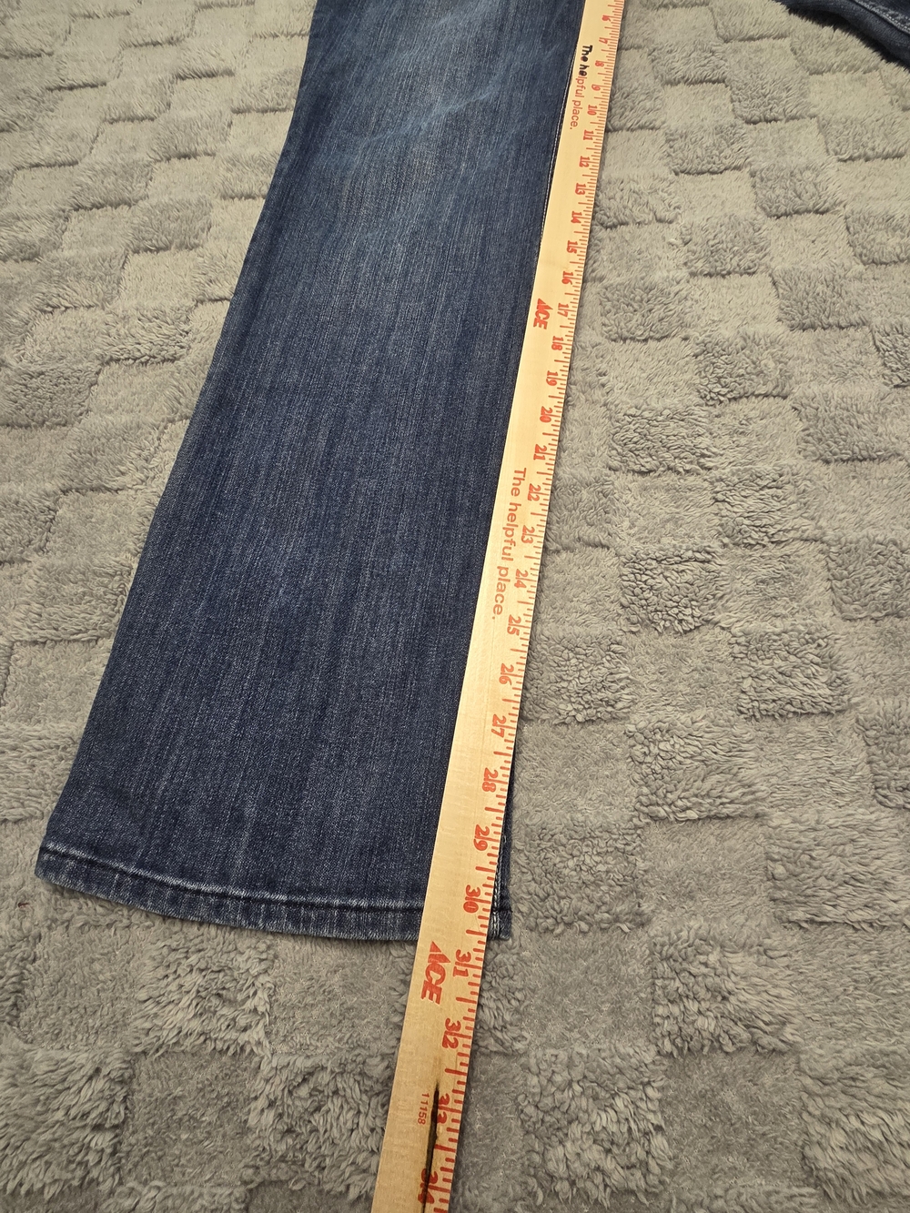 Seven7 Women's Blue Jeans Rhinestone Size 12 Boot Cut Medium Wash - Picture 4 of 14